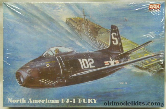 Siga 1/72 North American FJ-1 Fury - USS Boxer 1948 / Kansas Reserve 1953, 72-011 plastic model kit